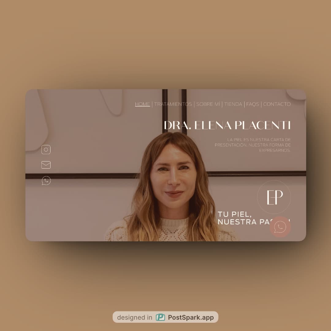 Sitio web de dermatología