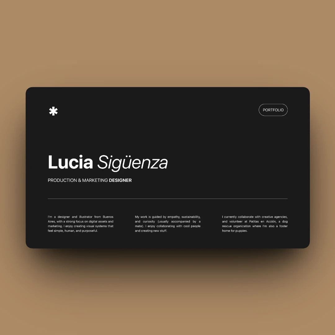 Sitio web de portfolio de diseño