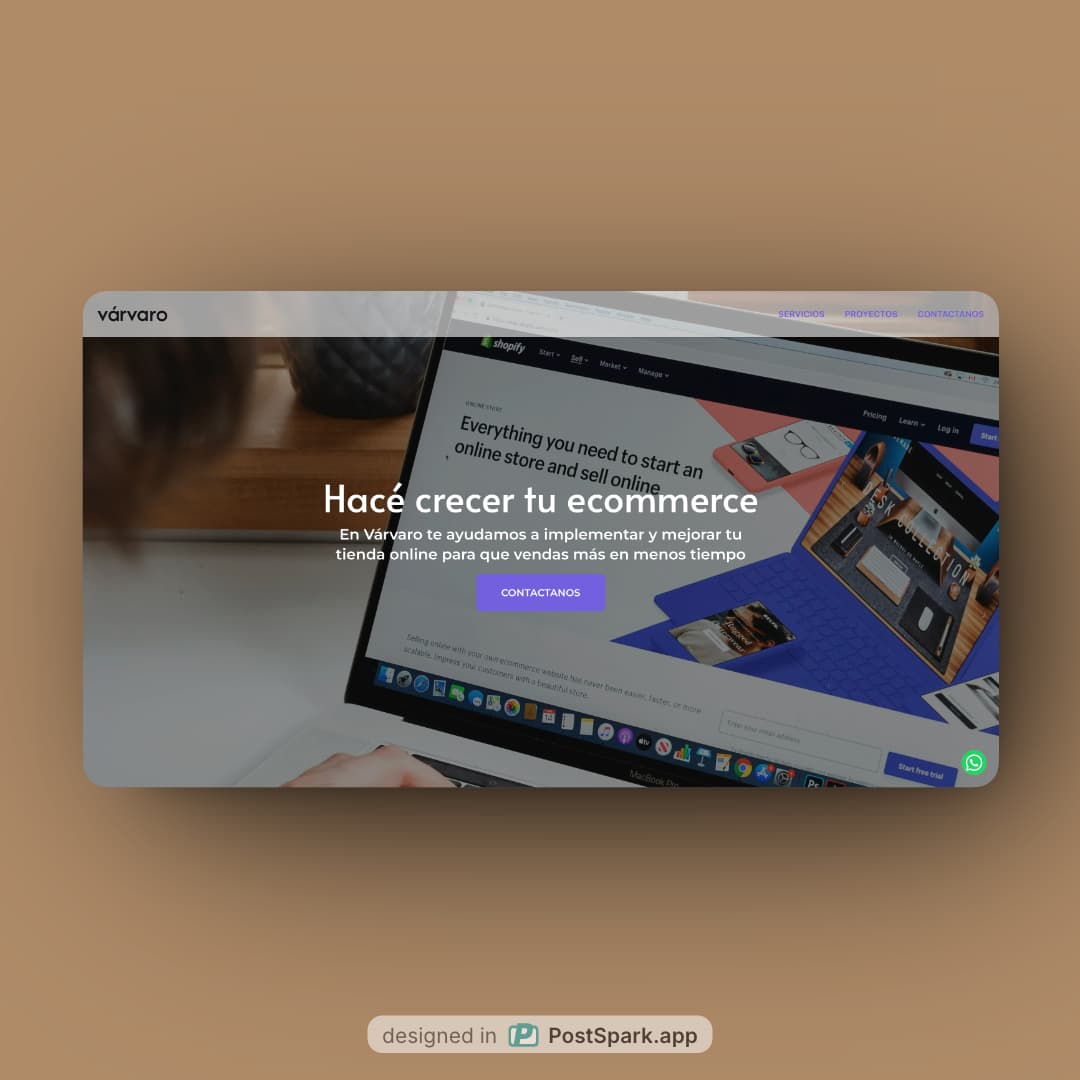 Sitio web agencia de marketing